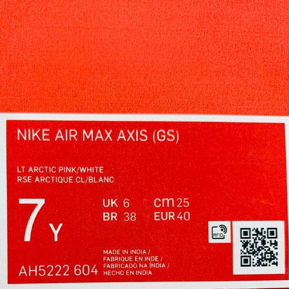NIKE AIR MAX AXIS Arctic Pink / Silver / White - Picture 9 of 9